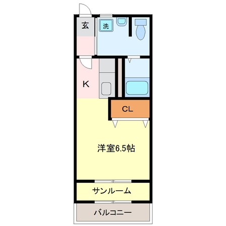 大谷口バス停 徒歩2分 3階の物件間取画像